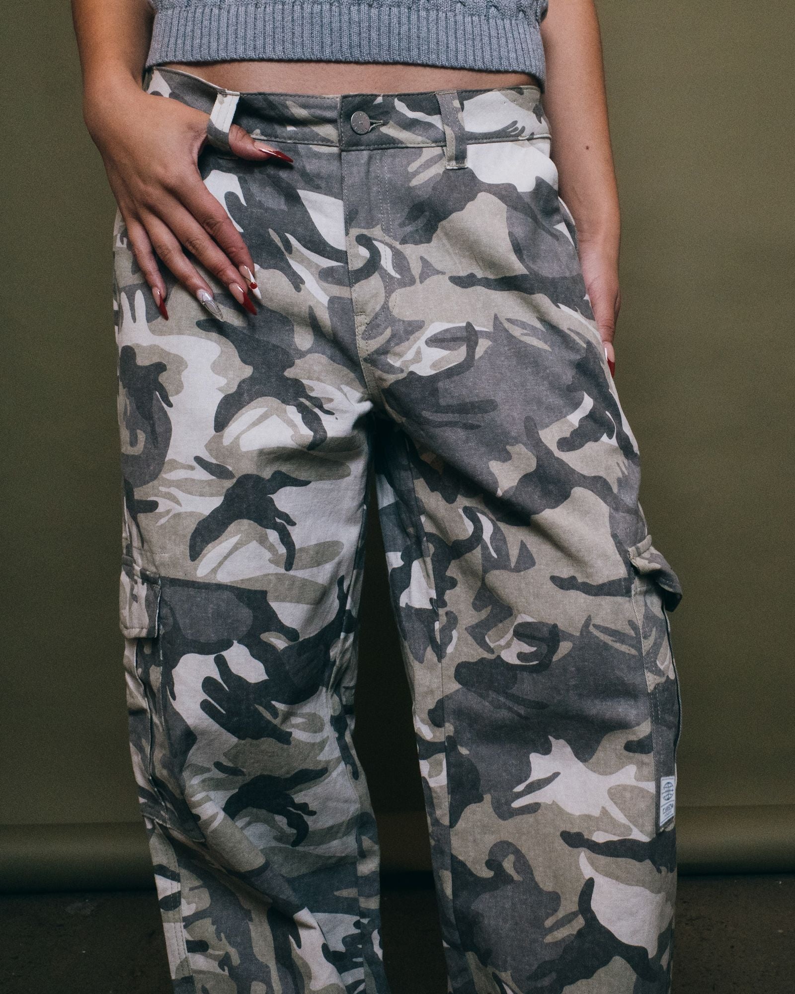 RUSTY Camo-mile Low Rise Cargo Pant