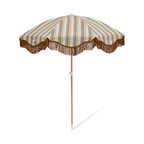 SALTY SHADOWS Vintage Stripe Beach Umbrella