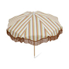 SALTY SHADOWS Vintage Stripe Beach Umbrella