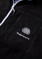 RIVVIA PROJECTS 1/2 ZIP POLAR FLEECE : BLACK BONE