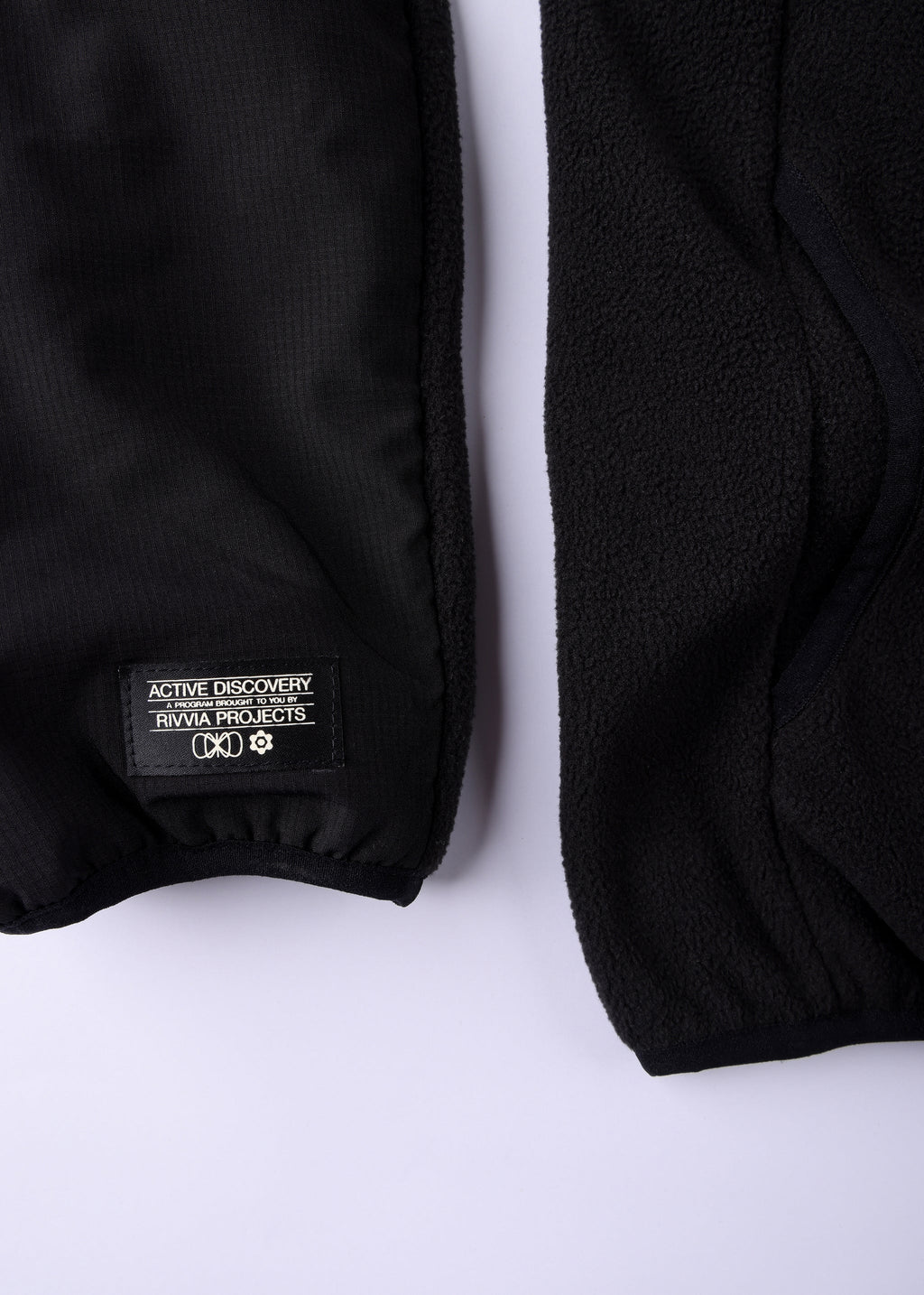 RIVVIA PROJECTS 1/2 ZIP POLAR FLEECE : BLACK BONE