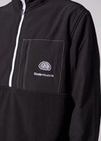 RIVVIA PROJECTS 1/2 ZIP POLAR FLEECE : BLACK BONE