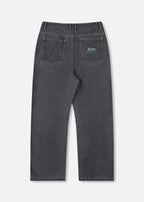 RIVVIA VV DENIM PANT - WORN BLACK