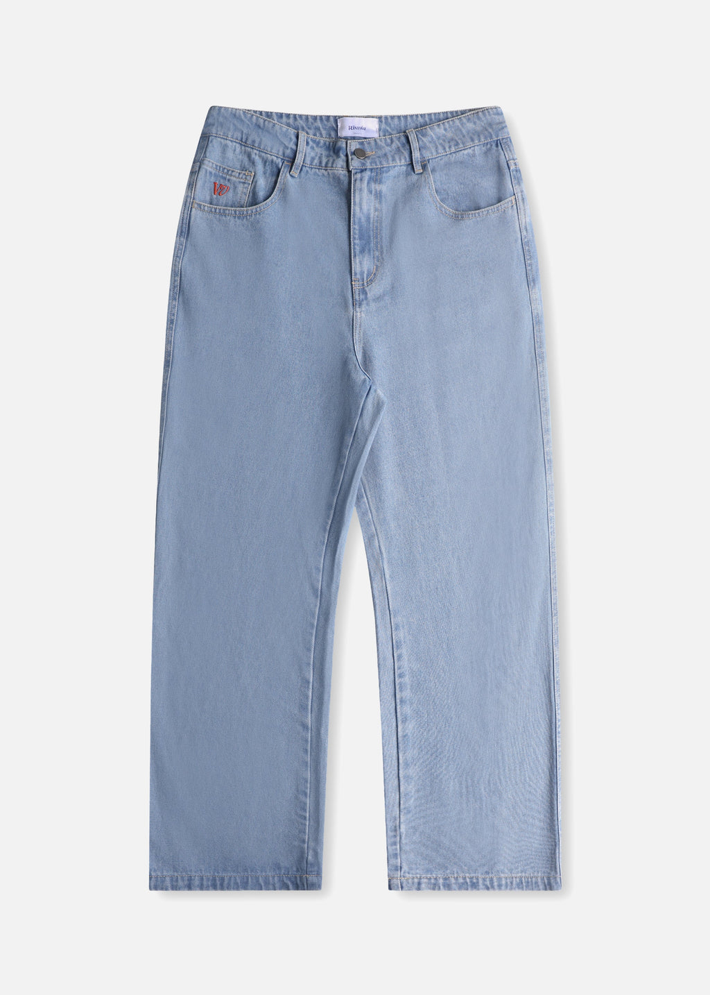 RIVVIA VV DENIM PANT - WORN BLUE