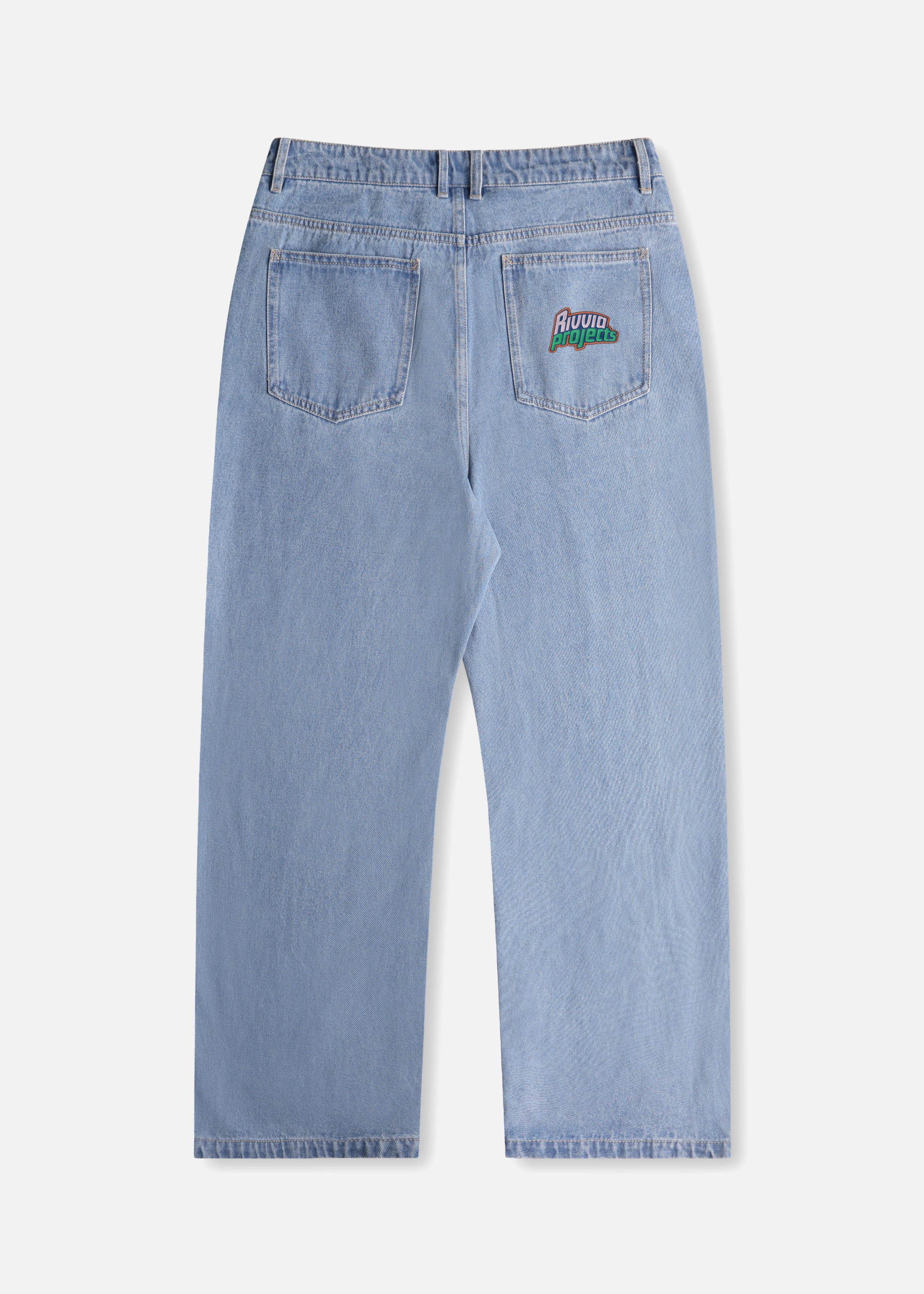 RIVVIA VV DENIM PANT - WORN BLUE