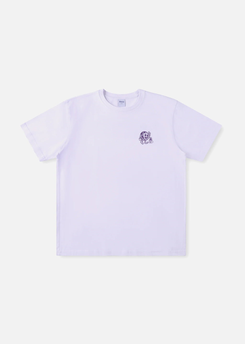 RIVVIA HAPPY GLOBE T-SHIRT : WHITE