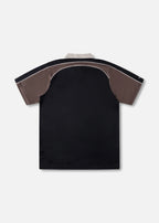 RIVVIA PASSAGE POLO : BLACK BROWN