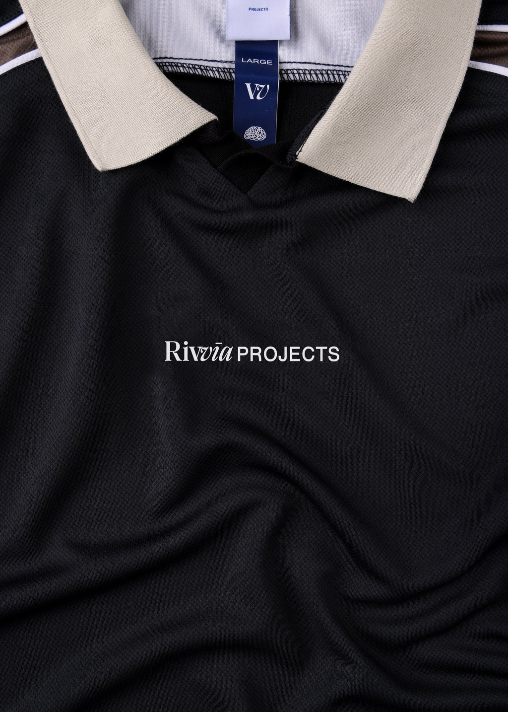 RIVVIA PASSAGE POLO : BLACK BROWN