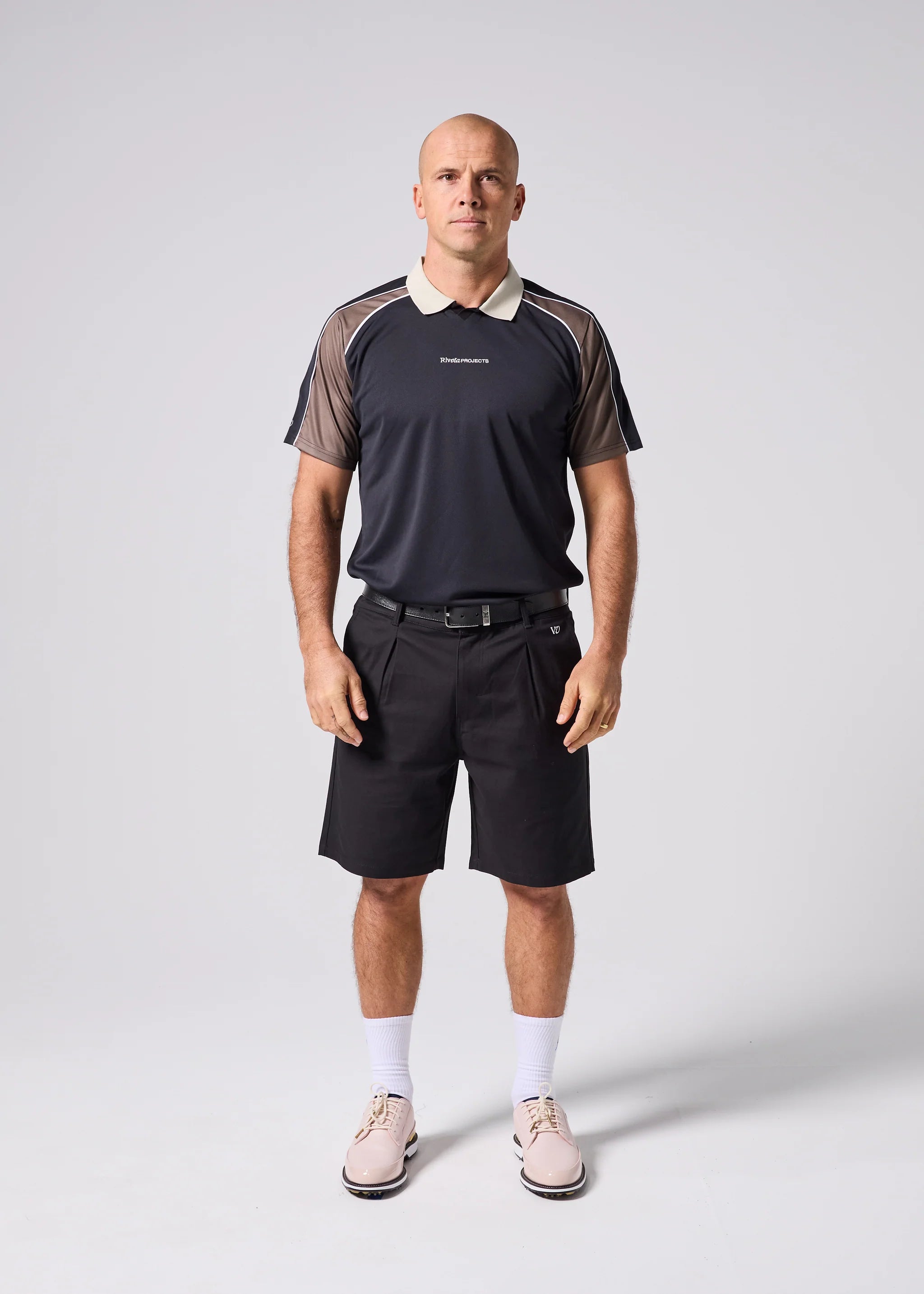 RIVVIA PASSAGE POLO : BLACK BROWN