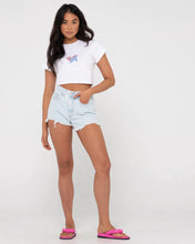 Load image into Gallery viewer, RUSTY - Dime High Waisted Frayed Denim Short
