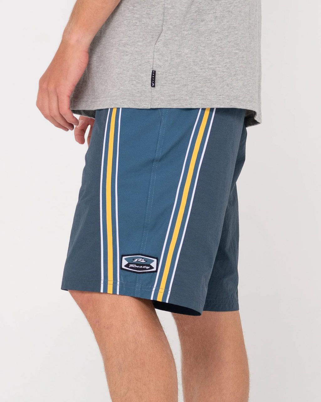 RUSTY V8 Nylon 21" Elastic Waist Boardshort