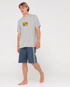 RUSTY V8 Nylon 21" Elastic Waist Boardshort
