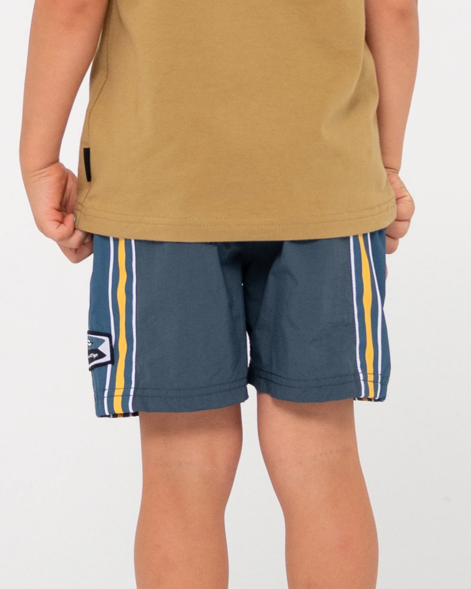 RUSTY V8 Nylon Elastic Waist Boardshort Runts