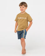 RUSTY V8 Nylon Elastic Waist Boardshort Runts