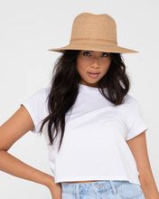 Load image into Gallery viewer, RUSTY Gisele Panama Straw Hat
