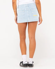 Load image into Gallery viewer, RUSTY Flip Mommy Low Rise Mini Denim Skirt
