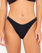 RUSTY Sandalwood Textured Classic Bikini Bottom
