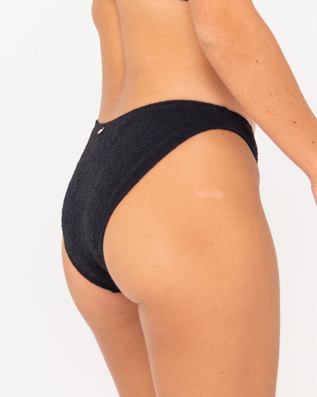RUSTY Sandalwood Textured Classic Bikini Bottom