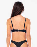 RUSTY Sandalwood Textured Balconette Bikini Top