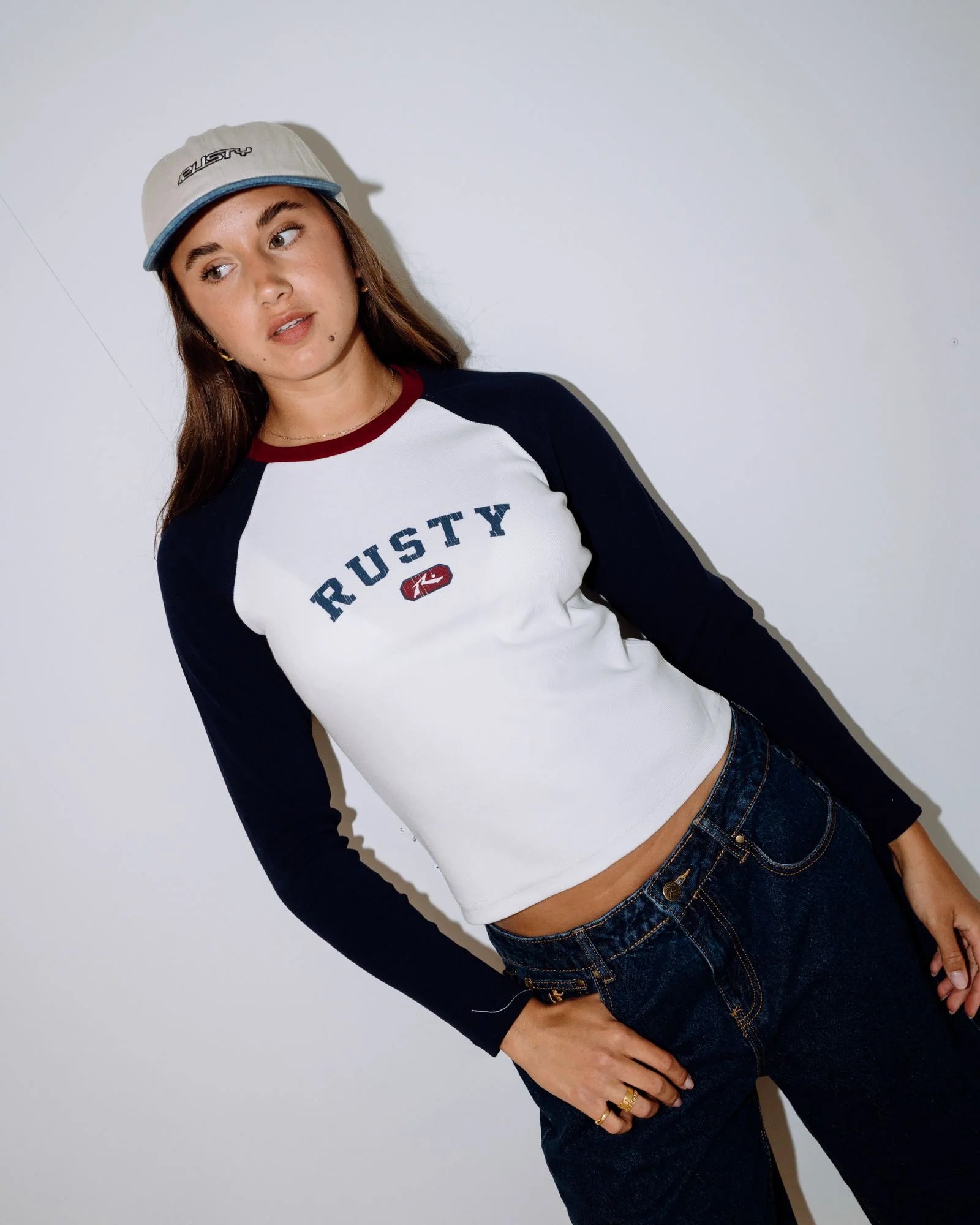 RUSTY Flip Logo Dad Cap