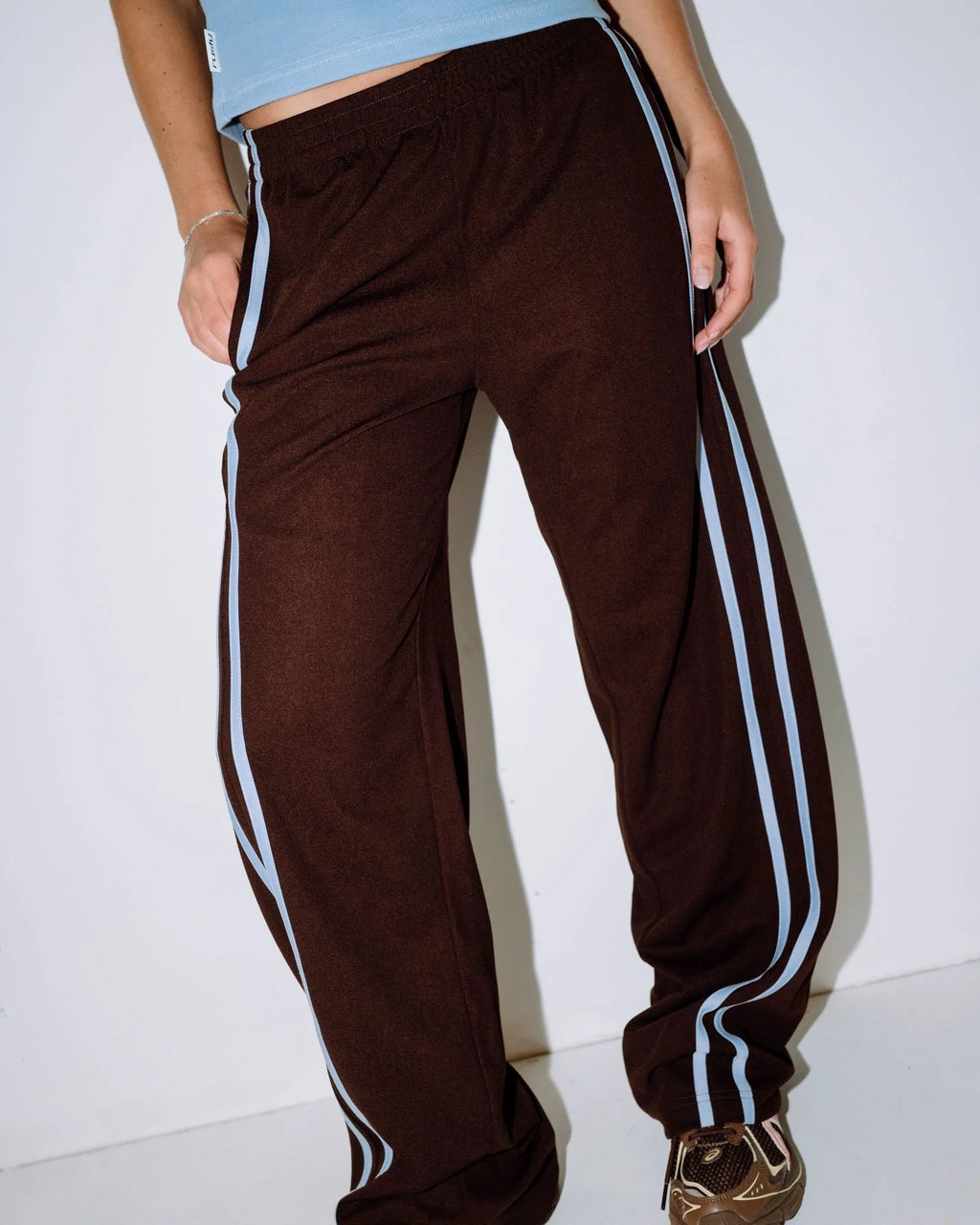 RUSTY Bronson Side Stripe Low Rise Trackpant