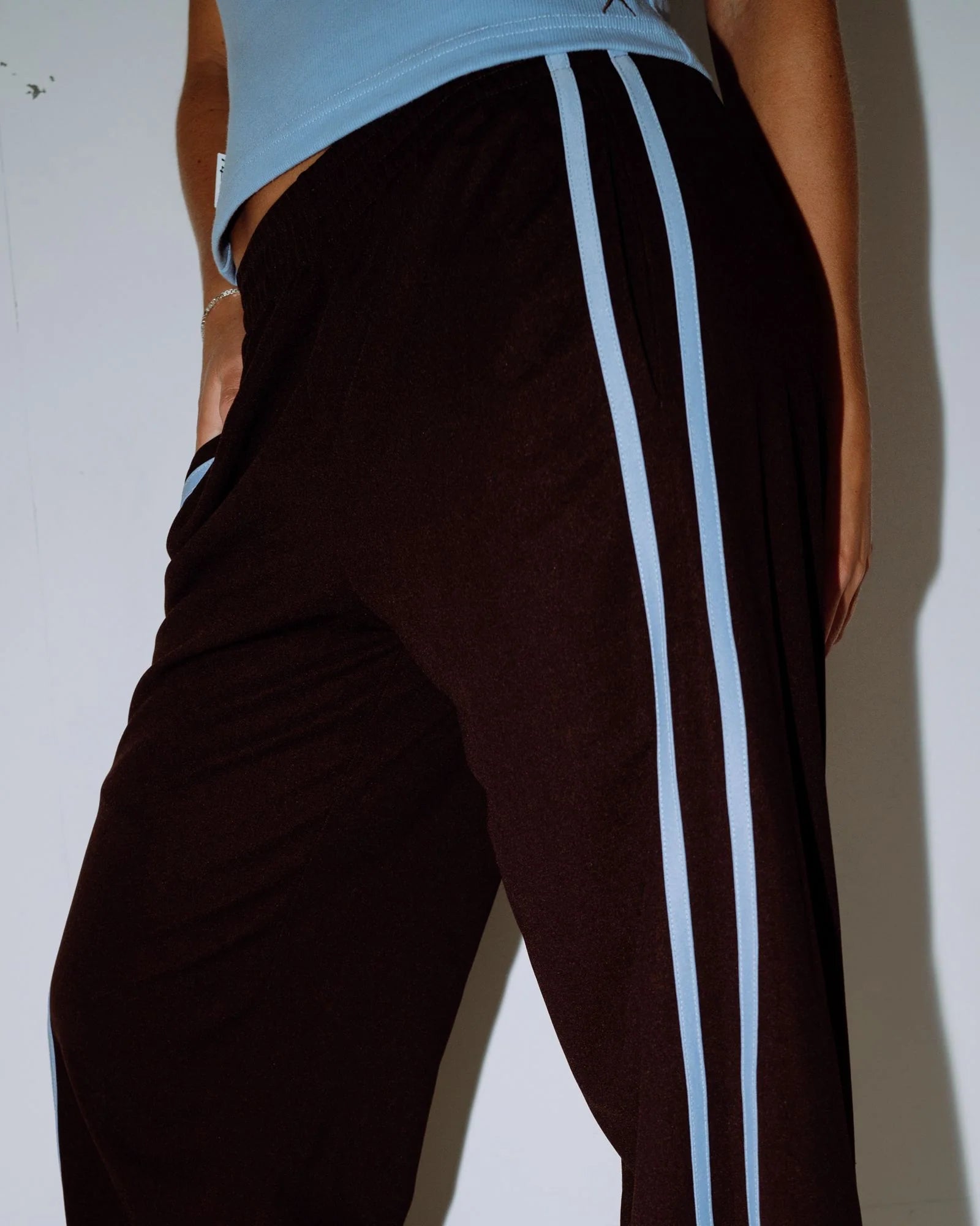 RUSTY Bronson Side Stripe Low Rise Trackpant