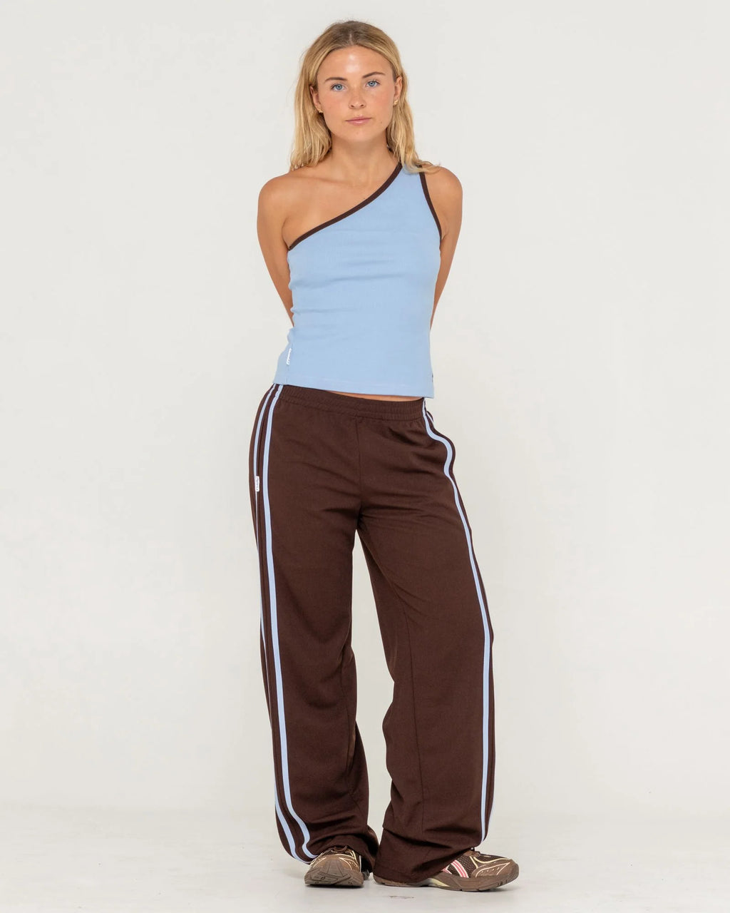 RUSTY Bronson Side Stripe Low Rise Trackpant