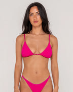 RUSTY Sandalwood Ring Triangle Bikini Top
