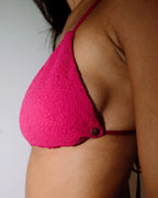 RUSTY Sandalwood Ring Triangle Bikini Top