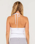 RUSTY Emma Cut Out Halter Neck Top