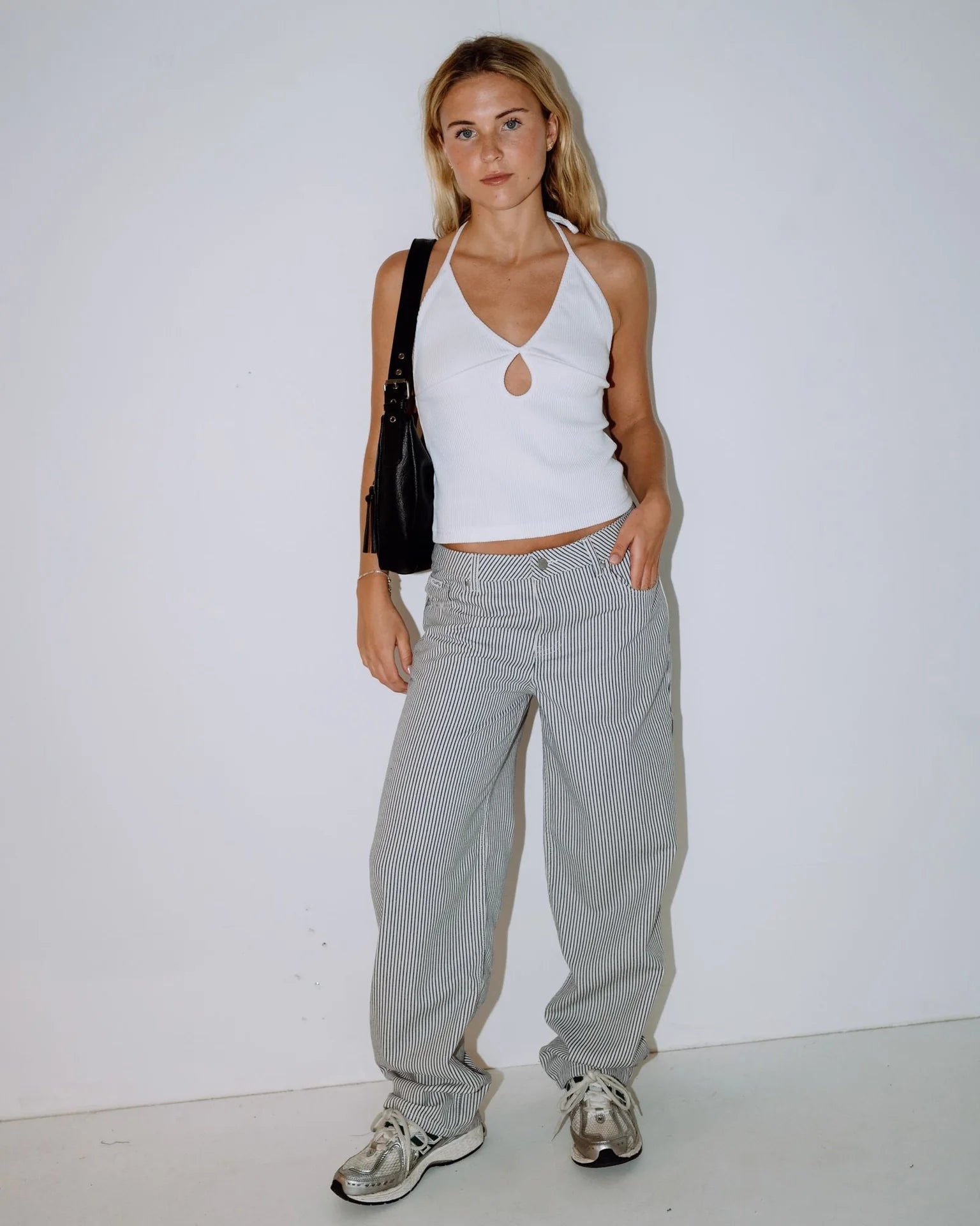 RUSTY Emma Cut Out Halter Neck Top