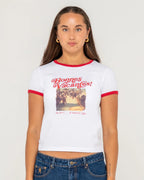 RUSTY Bonnes Vacances Ringer Baby Tee