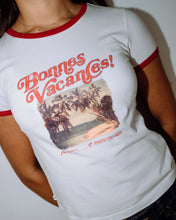 Load image into Gallery viewer, RUSTY Bonnes Vacances Ringer Baby Tee
