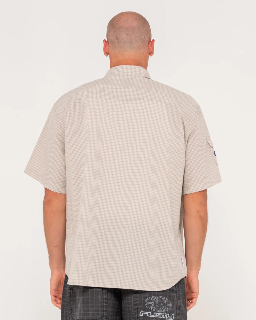 RUSTY Stasha Pocket Oversized Check Shirt