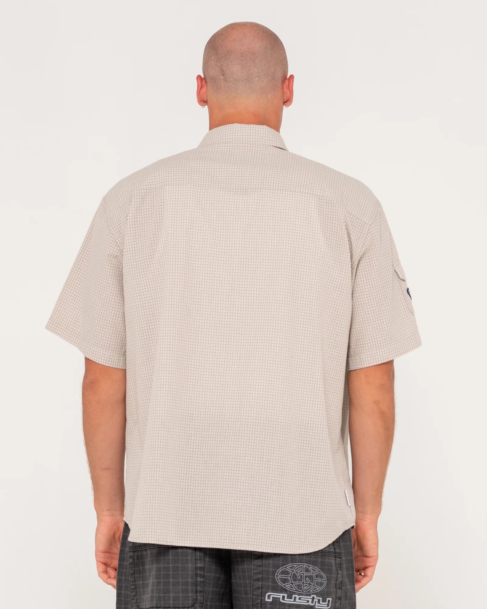 RUSTY Stasha Pocket Oversized Check Shirt
