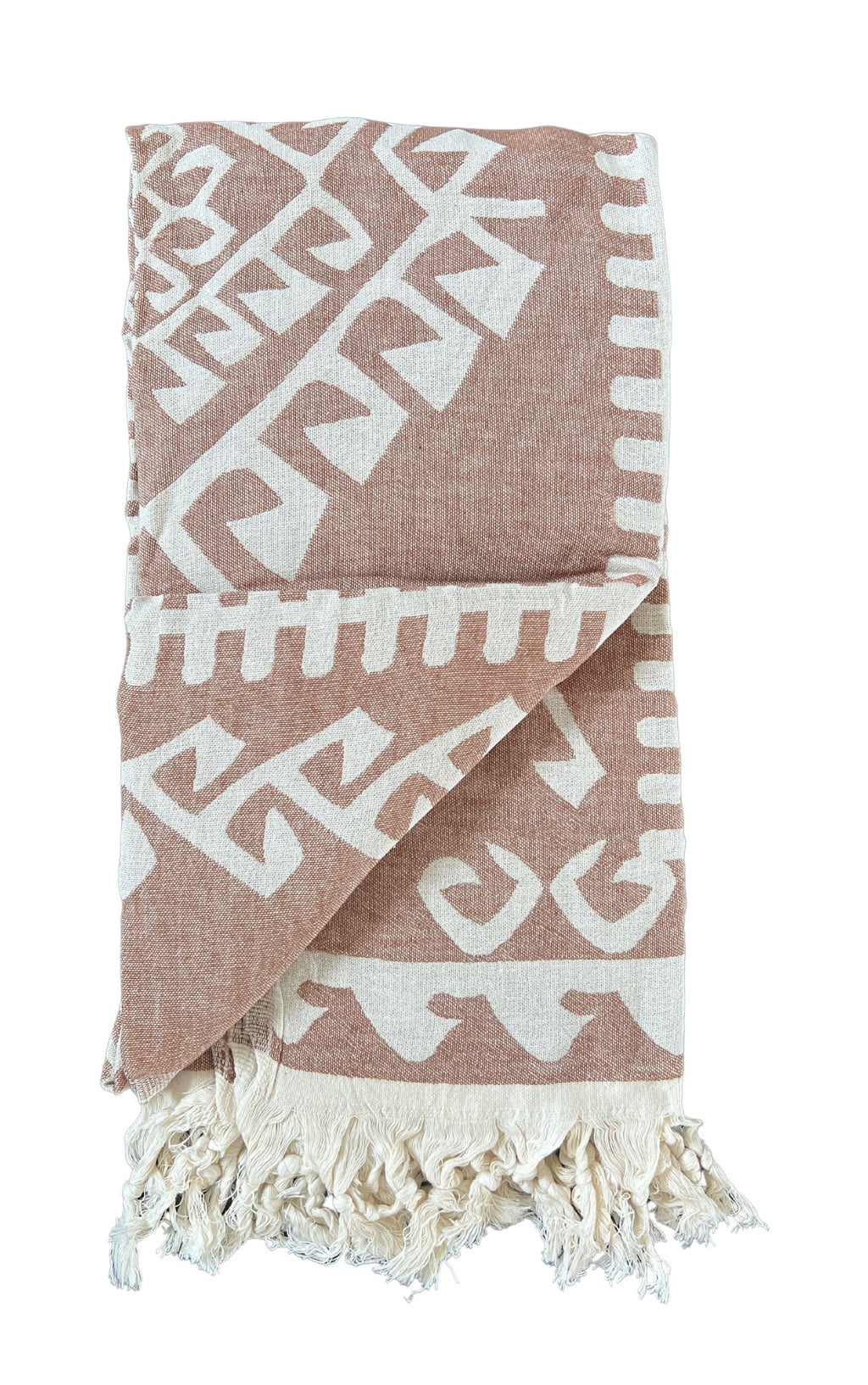 SALTY SHADOWS Brown Aztec Turkish Towel