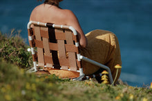 Load image into Gallery viewer, SALTY SHADOWS - Coffee Recline Beach Chair
