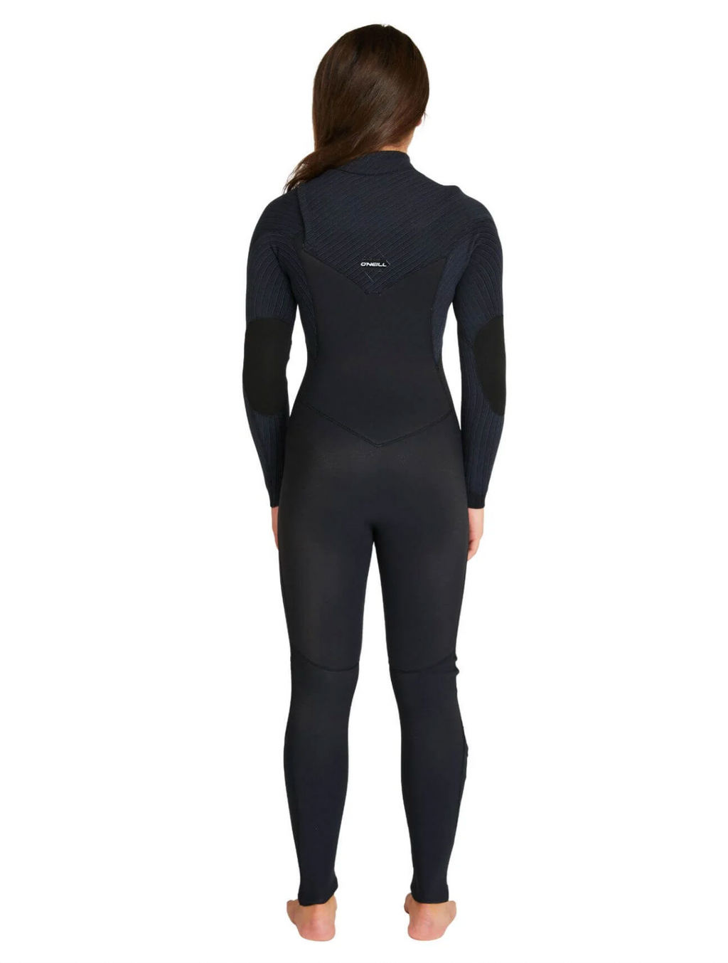 O'NEILL - Girl's Hyperfreak 3/2+ Steamer Chest Zip Wetsuit - Black
