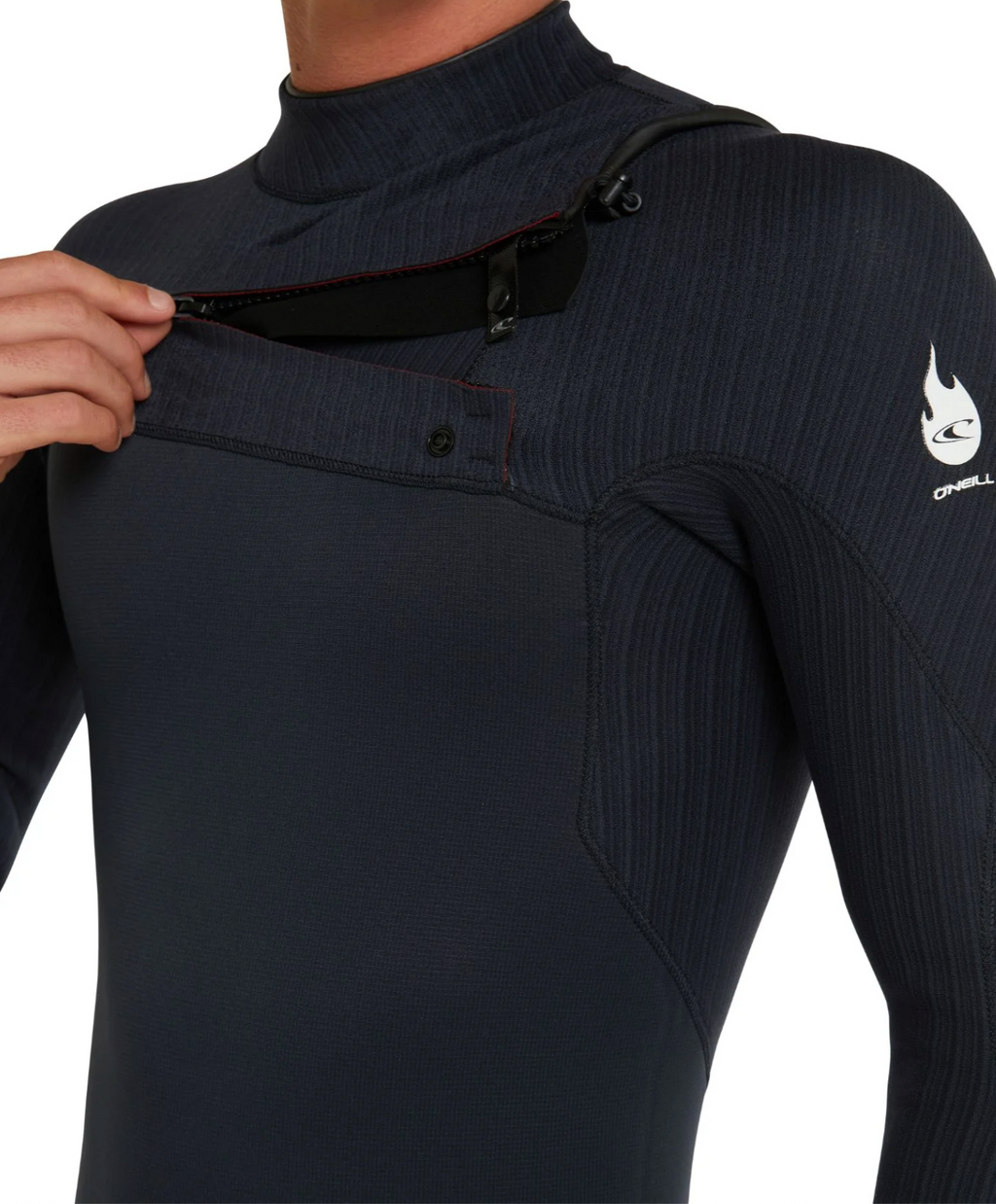 O'NEILL - Hyperfreak Fire 3/2mm Steamer Chest Zip Wetsuit - Black