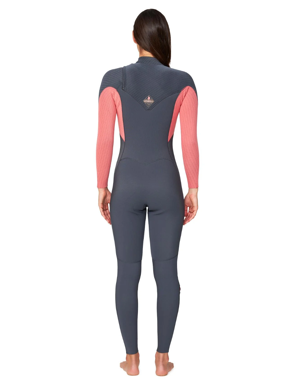 O'NEILL - Women's HyperFire 3/2mm Steamer Chest Zip Wetsuit - Coral