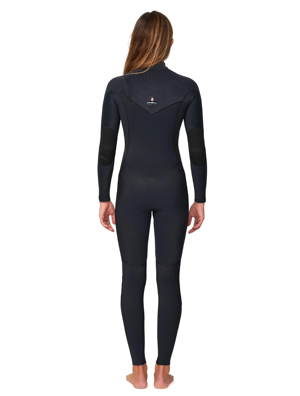 O'NEILL - Girl's HyperFire 3/2mm Steamer Chest Zip Wetsuit - Black