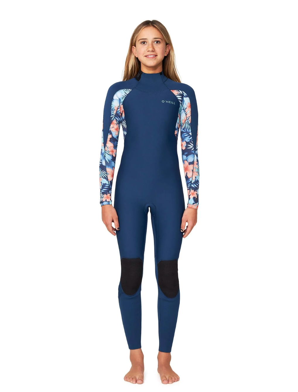 O'NEILL - Girl's Bahia 3/2mm Steamer Back Zip Wetsuit - Lost Palms