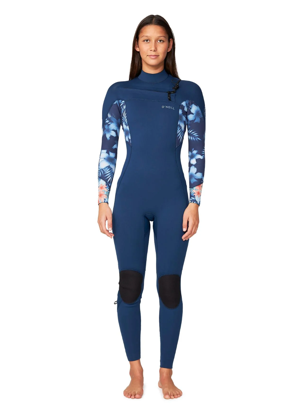 O'NEILL - Women's Bahia 3/2mm Steamer Chest Zip Wetsuit - Bali Blue