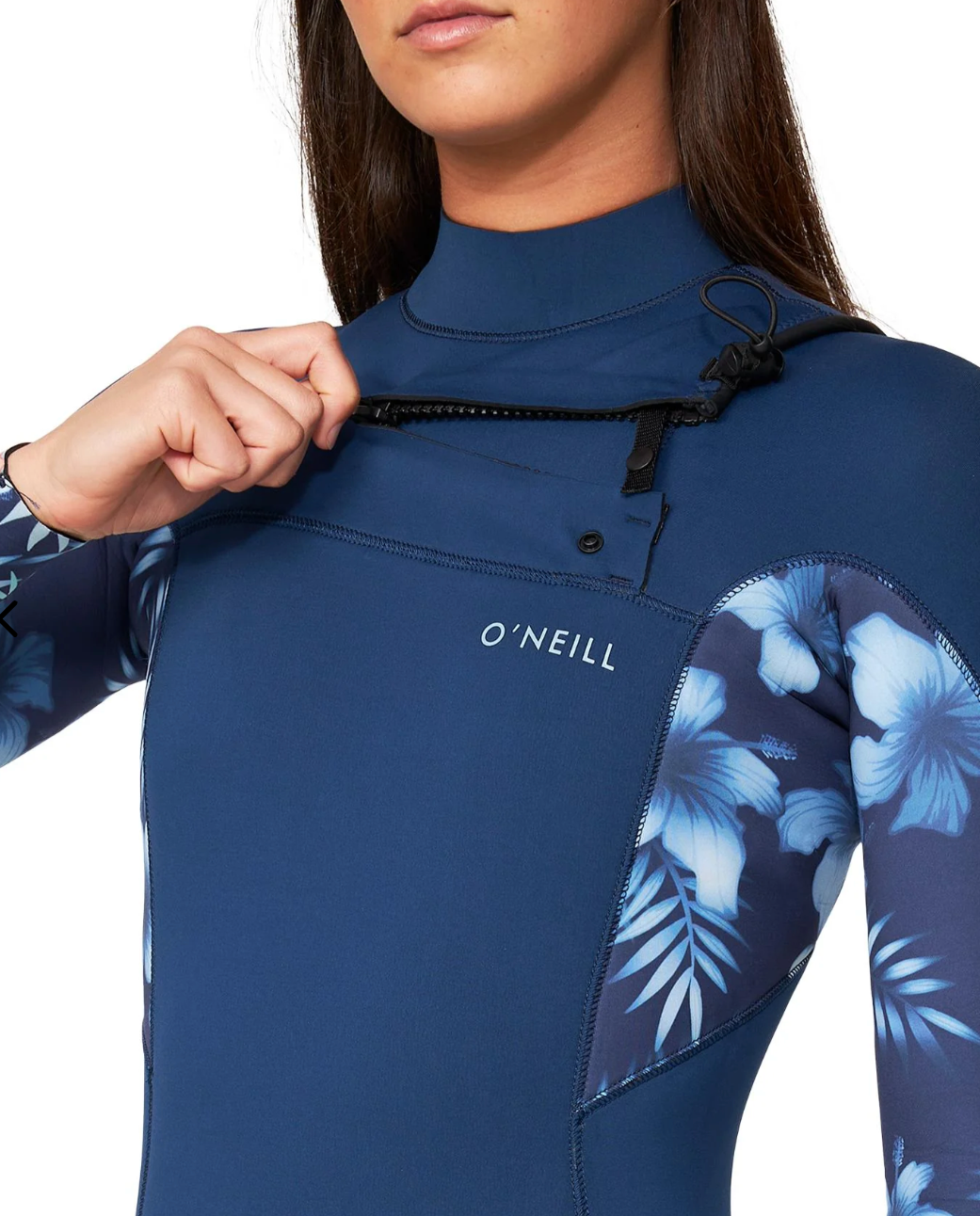 O'NEILL - Women's Bahia 3/2mm Steamer Chest Zip Wetsuit - Bali Blue