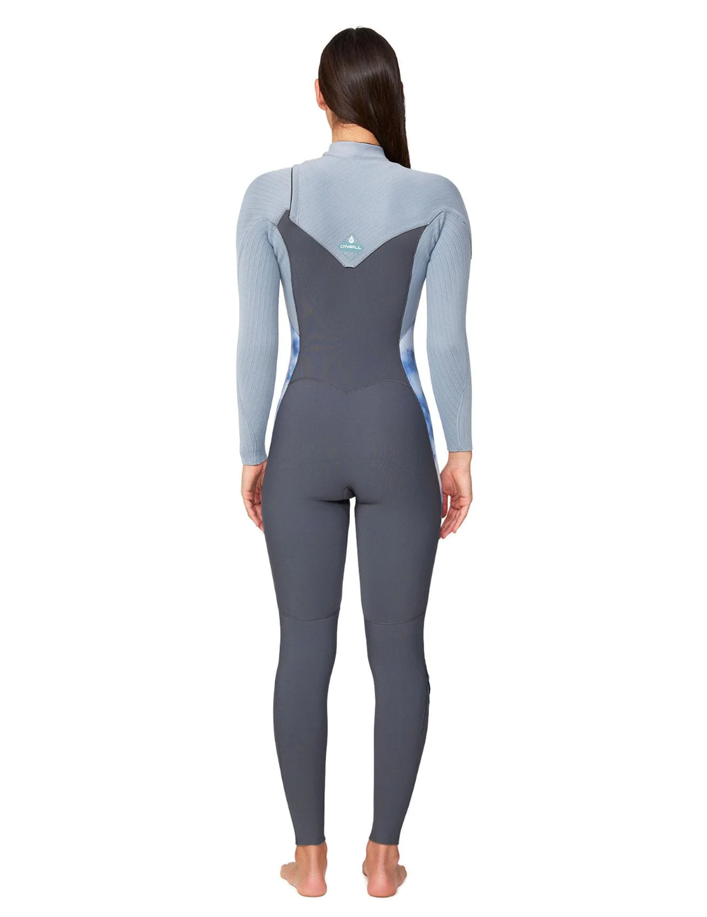 O'NEILL Women's HyperFreak 3/2+ Steamer Chest Zip Wetsuit - Storm Rider