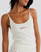 RVCA ROSE BUD POINTELLE TANK
