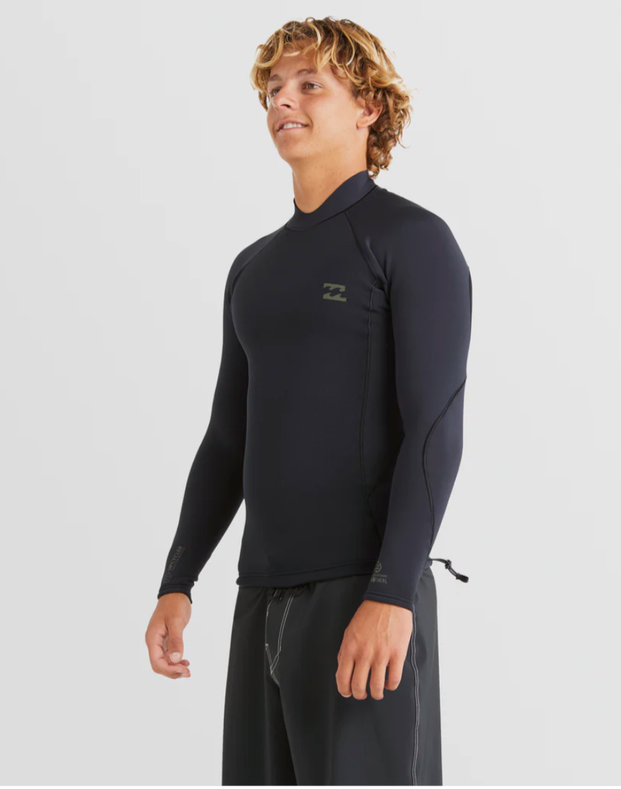 BILLABONG Mens 1/1mm Revolution Natural Wetsuit Jacket