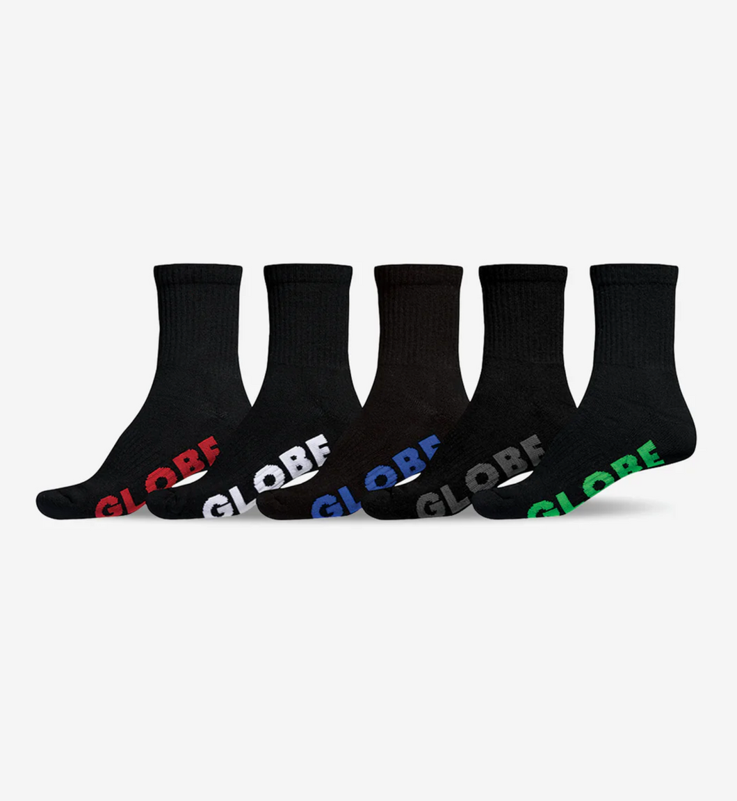 GLOBE Stealth Crew Sock 5 Pack