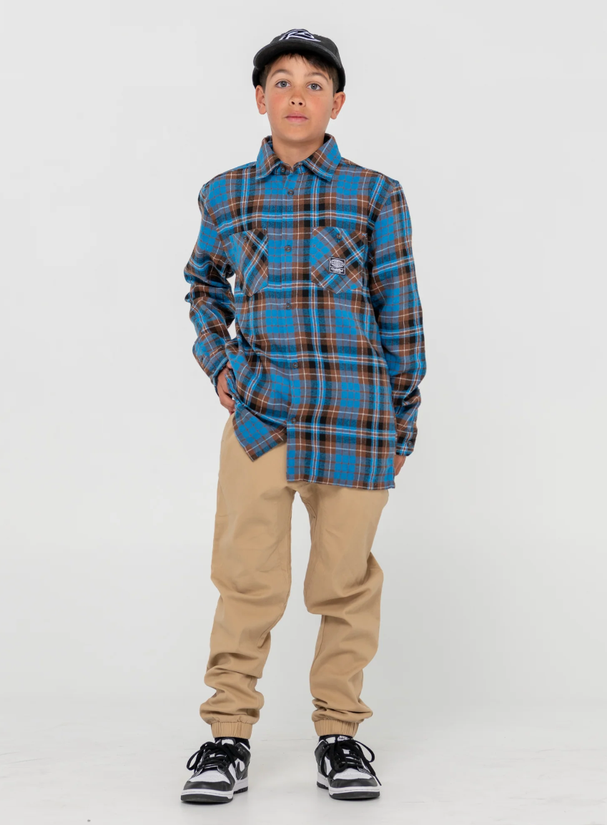 RUSTY Neon Dreams R2K Flannel Shirt Boys