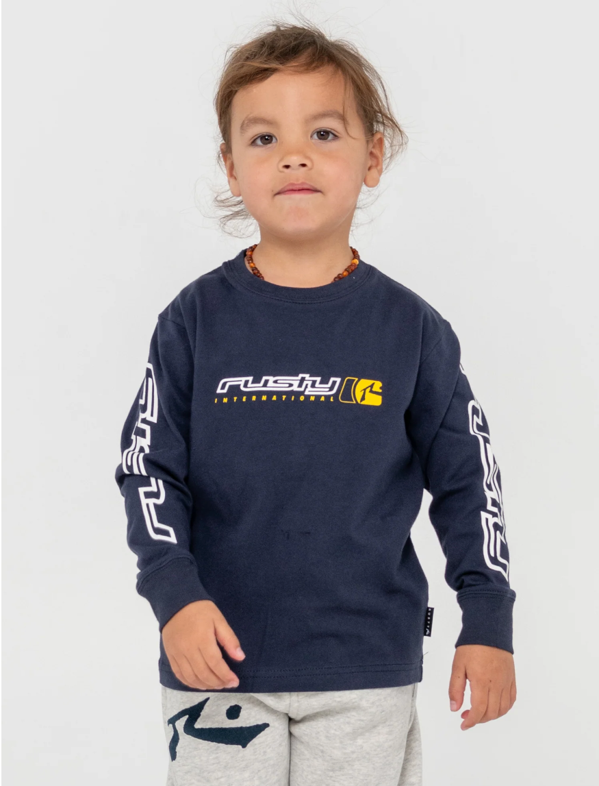 RUSTY Jetsetter Long Sleeve Graphic Tee Runts